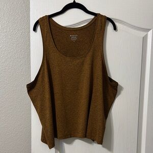 Athleta 2X Gold Uptempo Sleeveless Tank